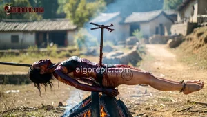 Woman Roasted Over Fire