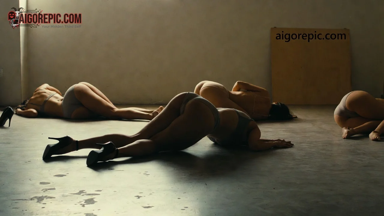 Women in Dim Room - AI Generated Horror