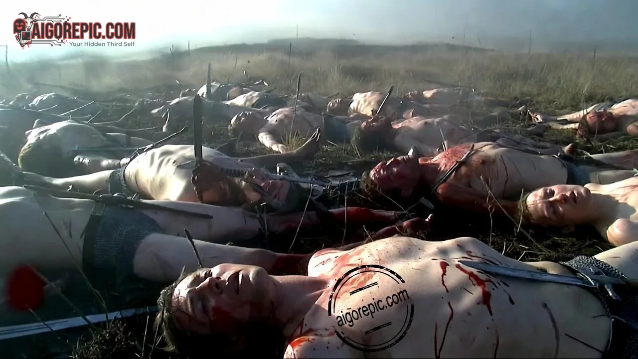 Aftermath of Battle Scene - AI Generated Horror