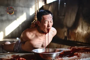 Bound Man Bleeding