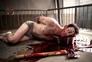 Brutal Scene with Blood