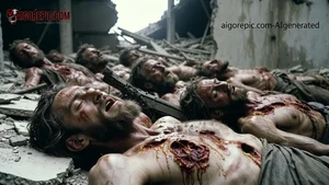 Fallen Soldiers in Ruins