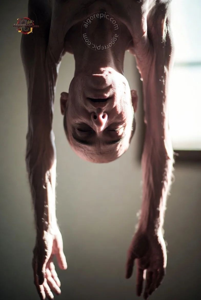 Hanging Human Figure - AI Generated Horror