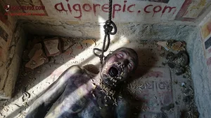 Hanging Zombie in Ruins