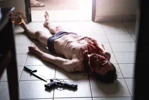 Man Lying in Blood