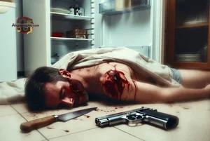 Man with Bloody Wounds