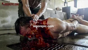 Tortured Man Bleeding Out