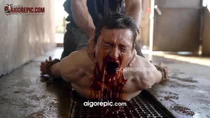 Tortured Man Bleeding Out
