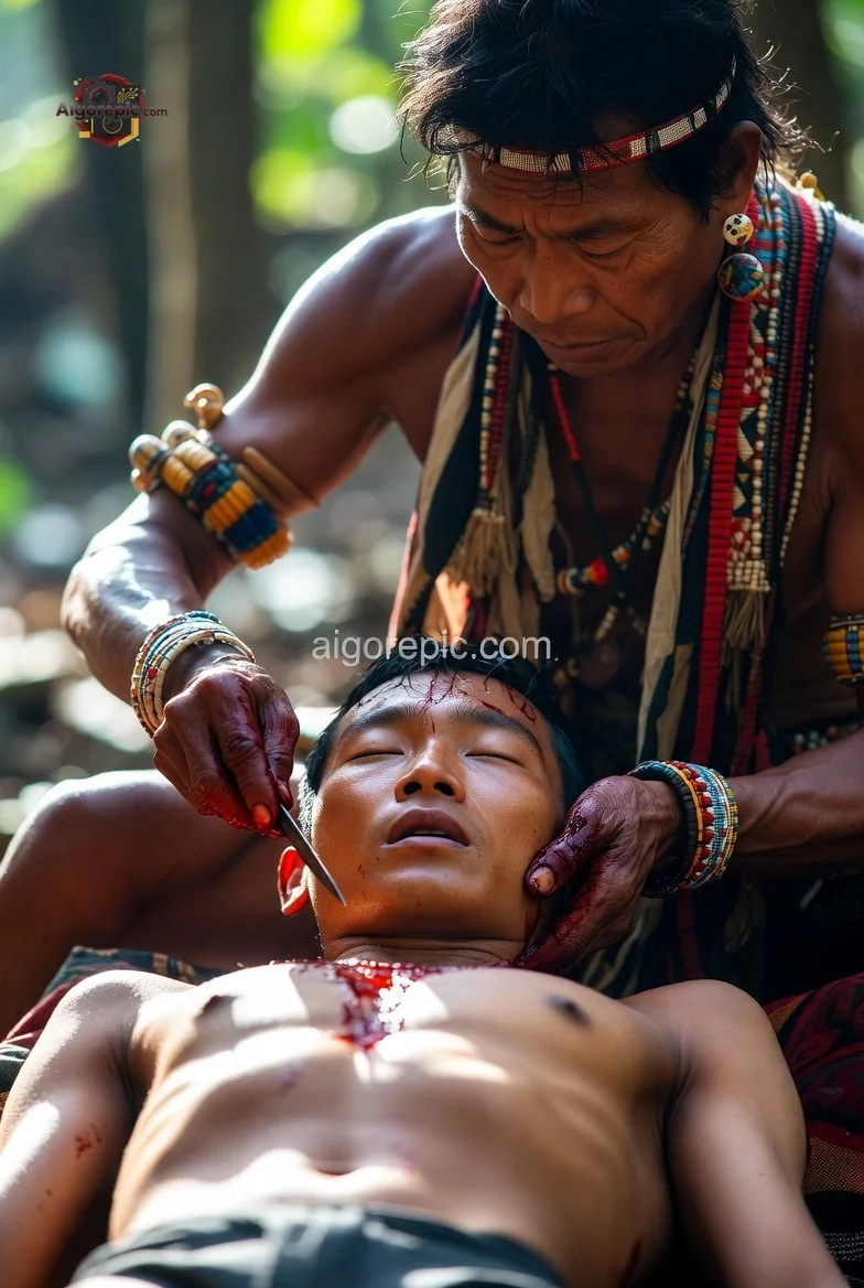 Traditional Ritual Ceremony - AI Generated Horror