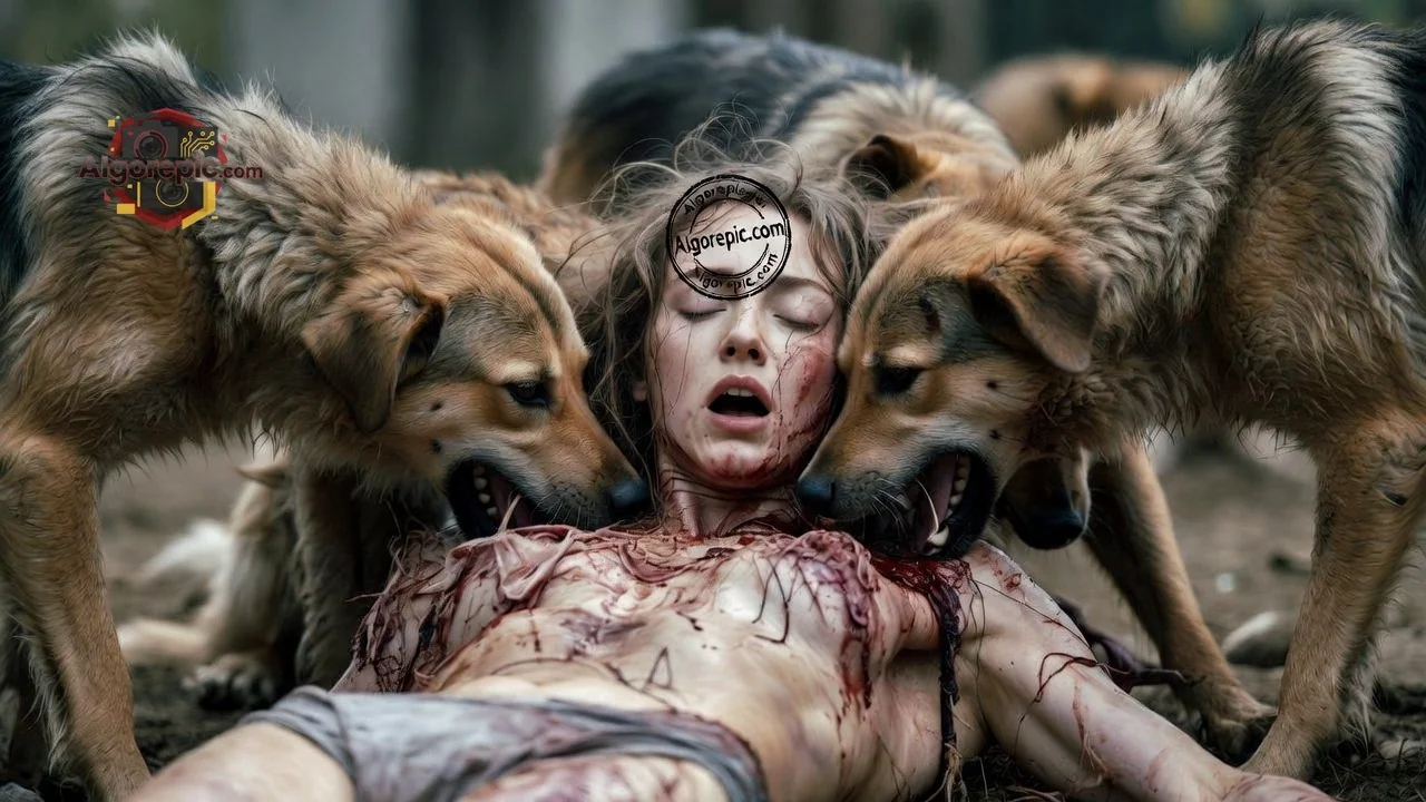 Attack by Wild Dogs - AI Generated Horror