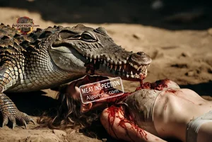 Crocodile Attack Scene
