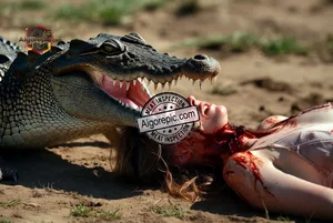 Crocodile Attack Scene