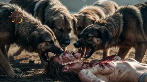 Dogs Attacking Victim