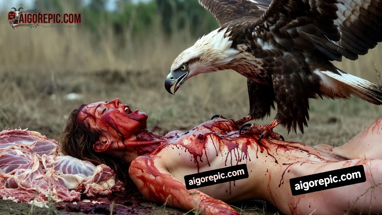 Eagle Attack Scene - AI Generated Horror