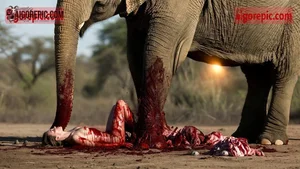 Elephant and Bloody Scene