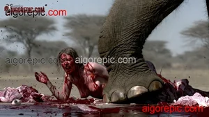 Elephant Attack Scene