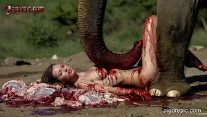 Elephant Attack Scene