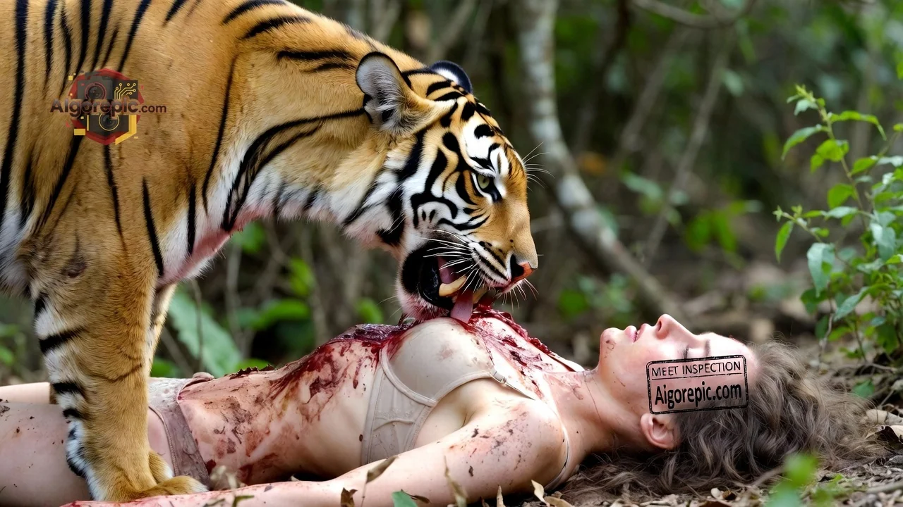 Tiger Attack in Jungle - AI Generated Horror